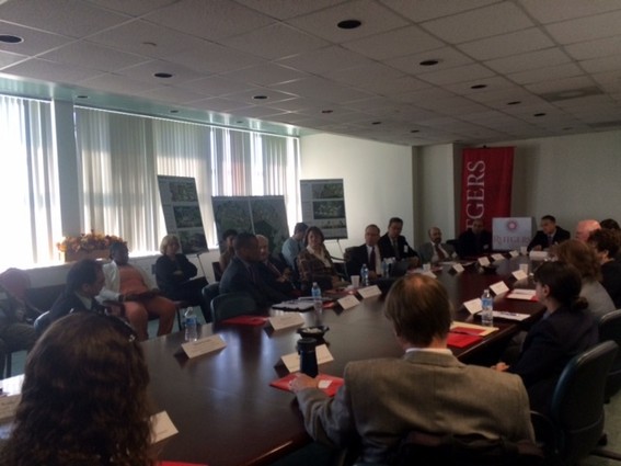 Photo: A working group discussed the larger implications of Innovation Park@Rutgers. Photo Credit: Esther Surden