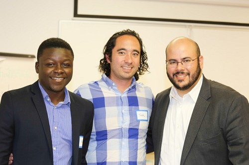 Photo: Abdulai Hussein and Steven Gomez of GNEC with Todd Nakamura of GDG North Jersey.
&nbsp; Photo Credit: Linda Pace / Pacesetter Photography