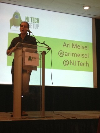 Photo: Efficiency expert Ari Meisel spoke at the NJ Tech Meetup in February. Photo Credit: Christine Curatolo