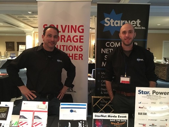 Photo: The Starnet Solutions booth. Starnet is a networking company in Sea Girt. Photo Credit: Esther Surden