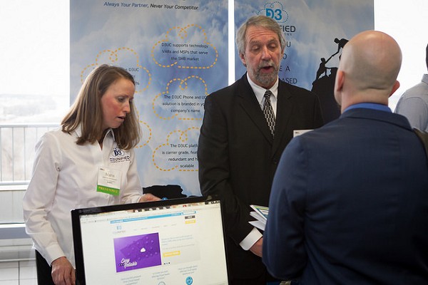 Photo: D-3 United Communications had a booth at the NJTC Venture Conference earlier this year. Photo Credit: Courtesy NJTC