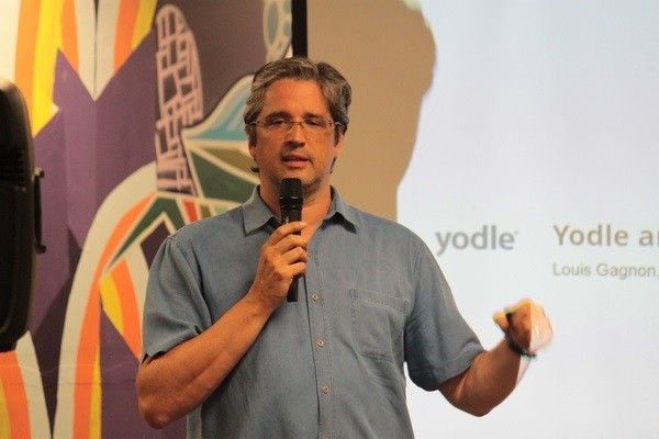 Photo: Louis Gagnon of Yodle gave the keynote at the NJETS June Meetup. Photo Credit: NJETS Meetup