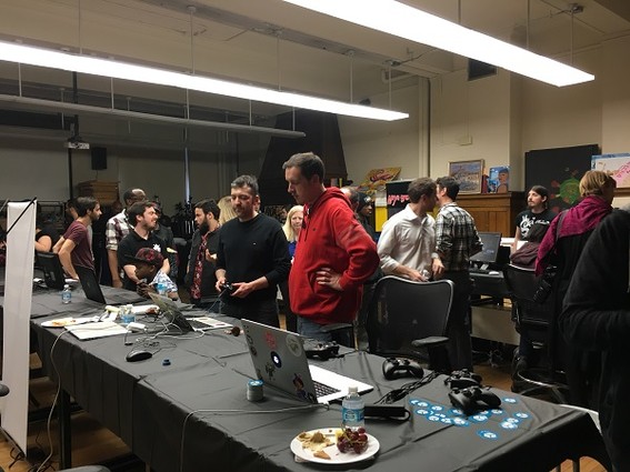 Photo: One of the rooms at the Game Arcade event at Bloomfield College Photo Credit: Esther Surden