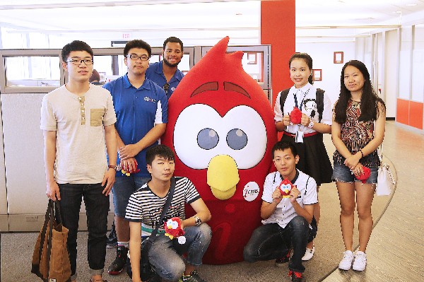 Photo: A group of students from China toured iCIMS this summer. Photo Credit: Courtesy iCIMS