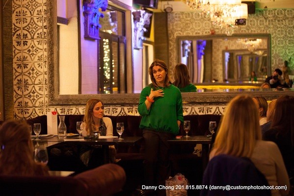 Photo: Heidi Messer answered questions at NJ Tech Gals meetup in March. Photo Credit: Danny@Customphotoshoot.com