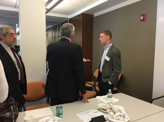 Photo: Jeff Snellenburg talks to investors. Photo Credit: Esther Surden