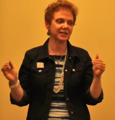 Photo: Judith Sheft spoke about networking at the meetup. Photo Credit: Andrew Hines