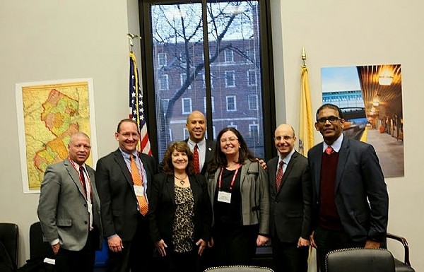 Photo: The NJTC delegation had a fruitful meeting with Senator Cory Booker. Photo Credit: Courtesy NJTC