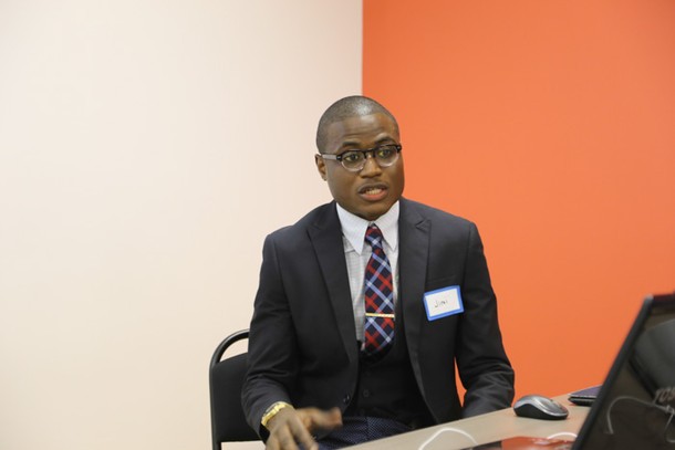 Photo: Jimi Olaghere talked about his experience with Lean.
&nbsp; Photo Credit: Linda Pace / Pacesetter Photography