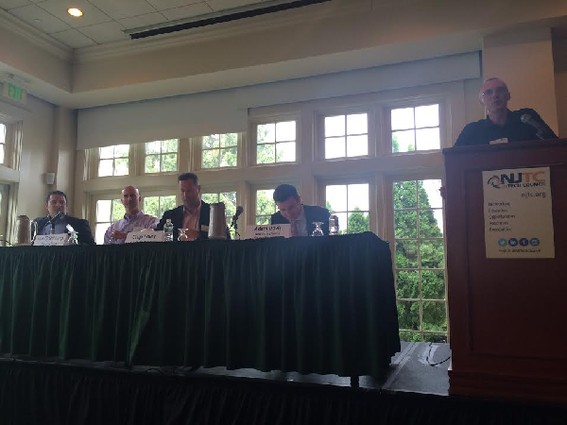 Photo: At the NJTC Annual Meeting in July, panelists discussed sports technology. Photo Credit: Esther Surden