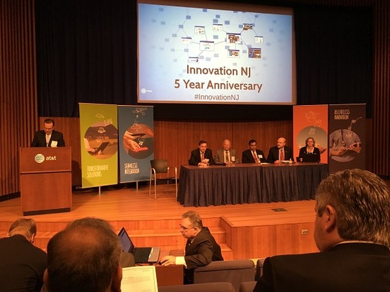 Photo: A second panel at InnovationNJ's event discussed the future of collaboration and innovation in New Jersey Photo Credit: Esther Surden