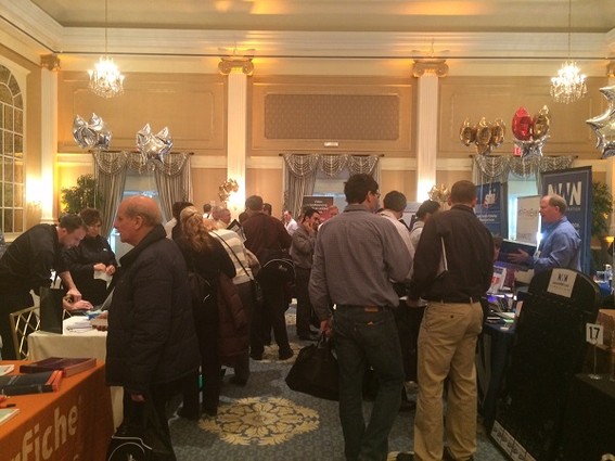 Photo: Crowded show floor at the GMIS conference in March Photo Credit: Esther Surden