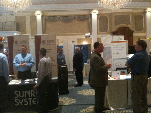 Photo: At the NJ GIMS conference in April, many NJ companies were displaying their wares. Photo Credit: Esther Surden