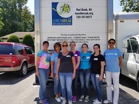 Photo: Volunteers for Lunchbreak in Red Bank. Photo Credit: Courtesy Commvault